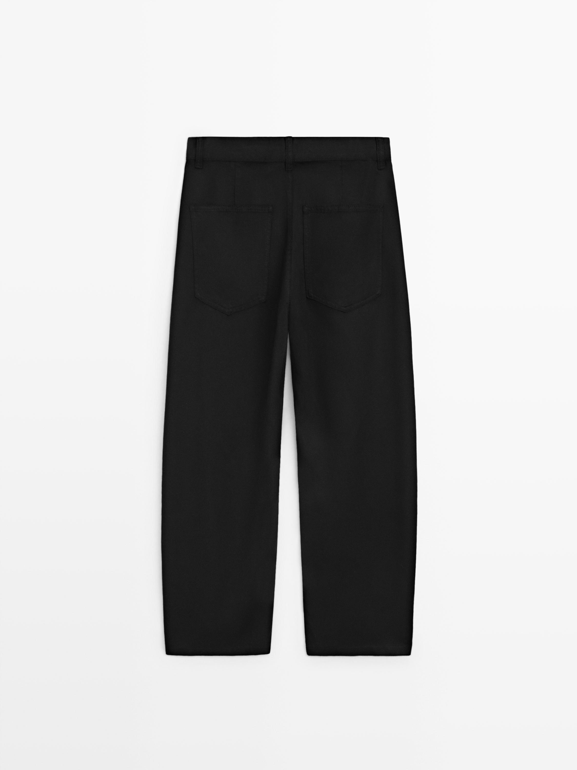 Pantalon barrel fluide